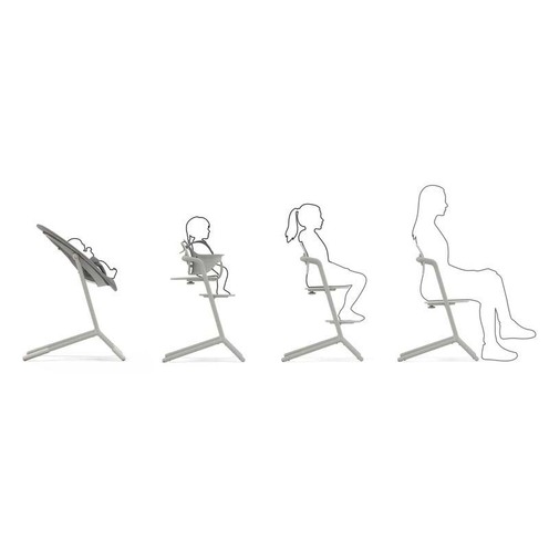 Transat Bouncer pour chaise haute LEMO 2 / CLICK & FOLD Suede Grey - CYBEX