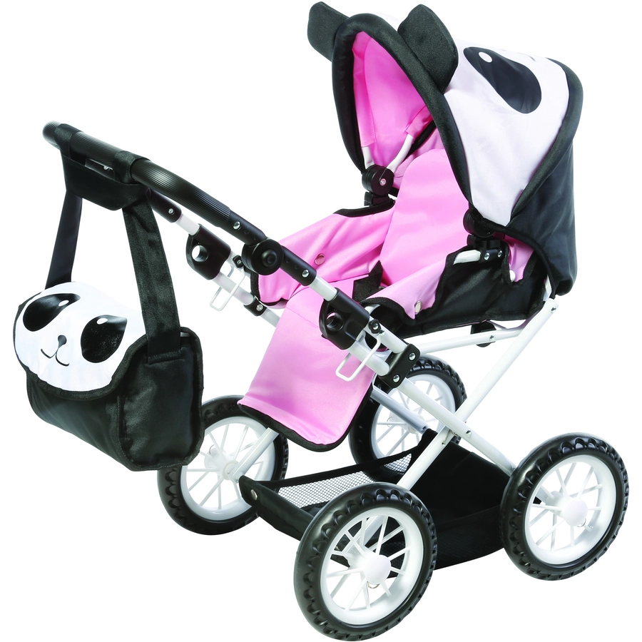 knorr toys® Puppenwagen Ruby - Panda schwarz