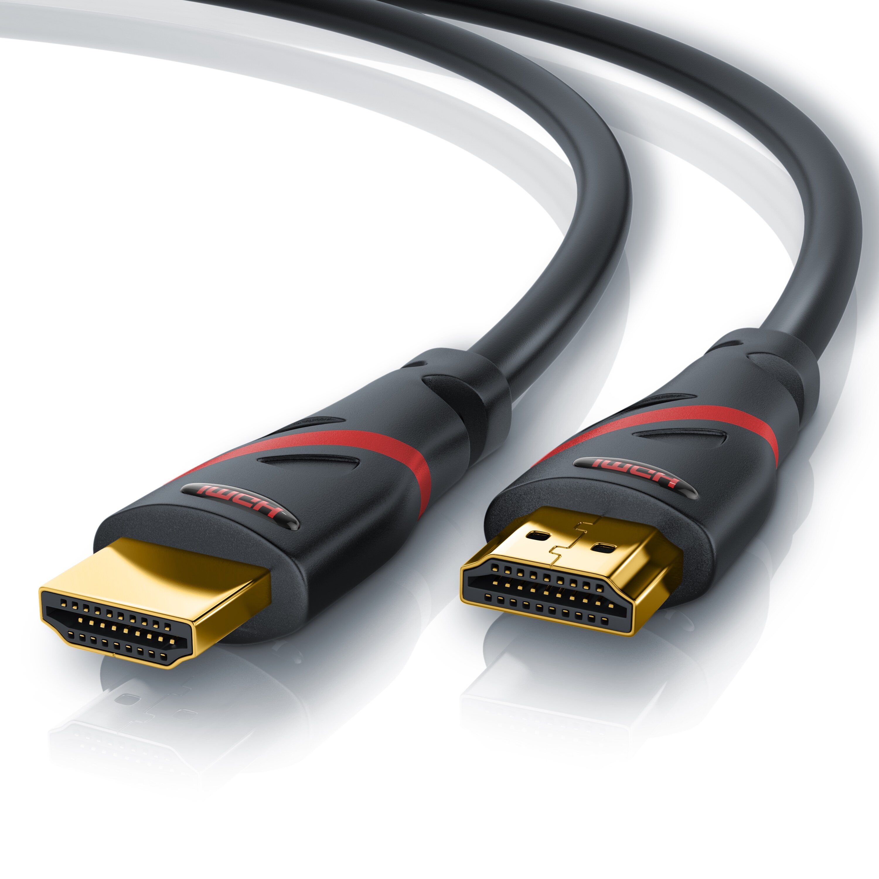 CSL 8k HDMI Kabel 2.1, 4K Ultra HD, UHD, Full HD, 3D, ARC, High Speed mit Ethernet, HDMI Typ A - 4m