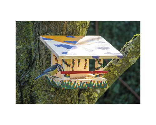 Voederhuisset inclusief verf, 22,5 x 18 x 16 cm