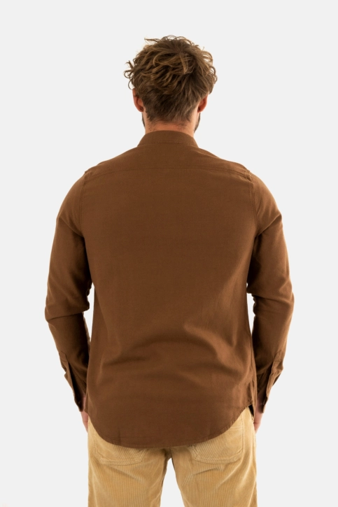 Chemise superdry flannel 9ck sandstone brown