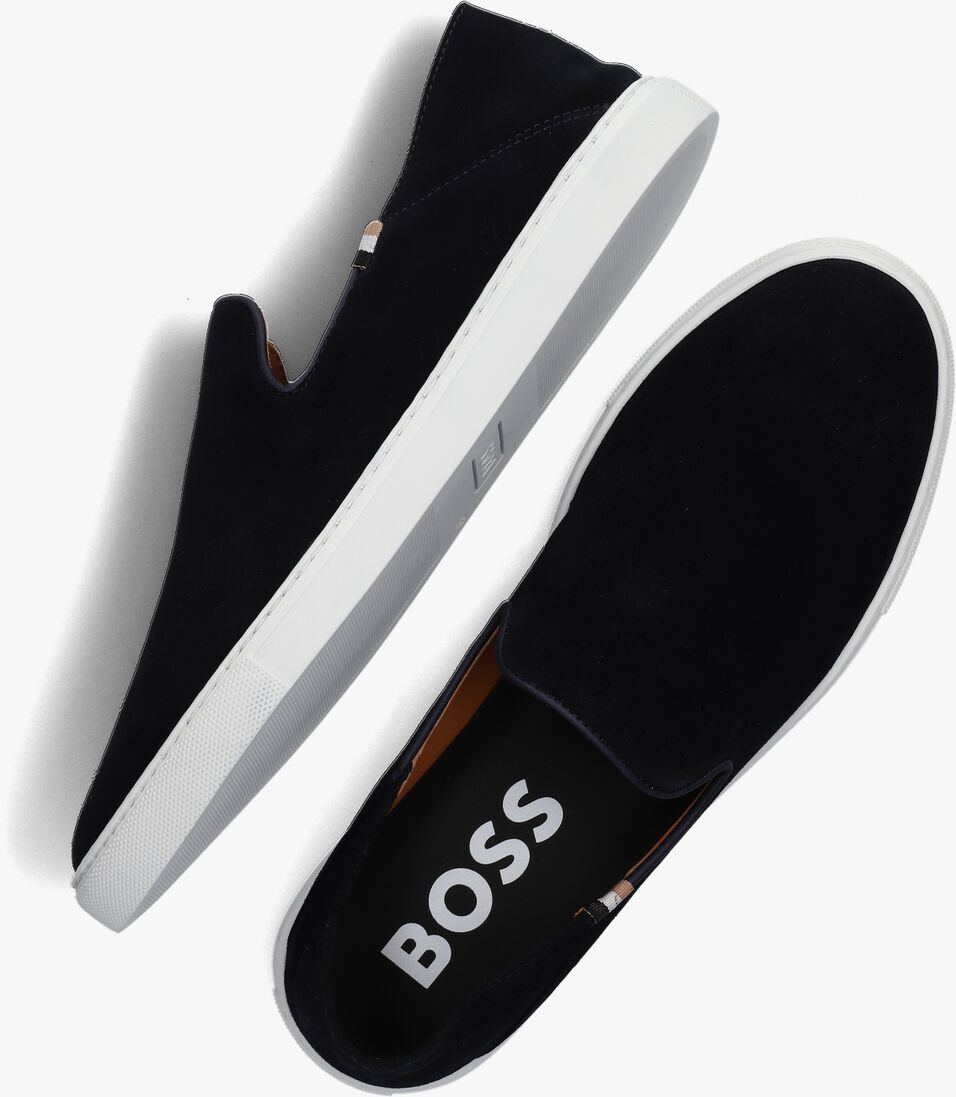 BOSS donkerblauwe boss loafers rey slon