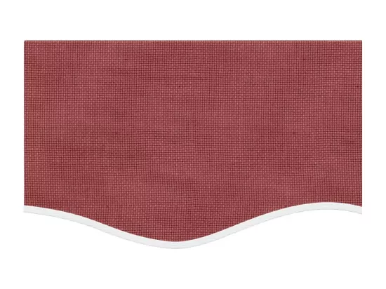 Tissu de remplacement de cantonnière d’auvent rayure bordeaux