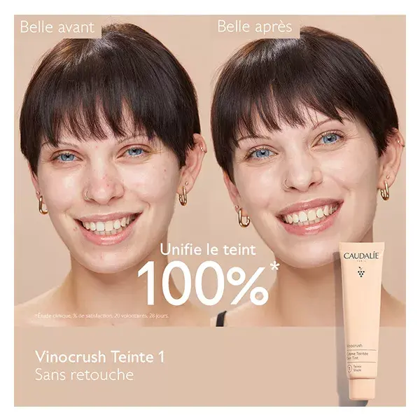 Creme tonalizante Vinocrush da Caudalie - Cor 1 - 30ml