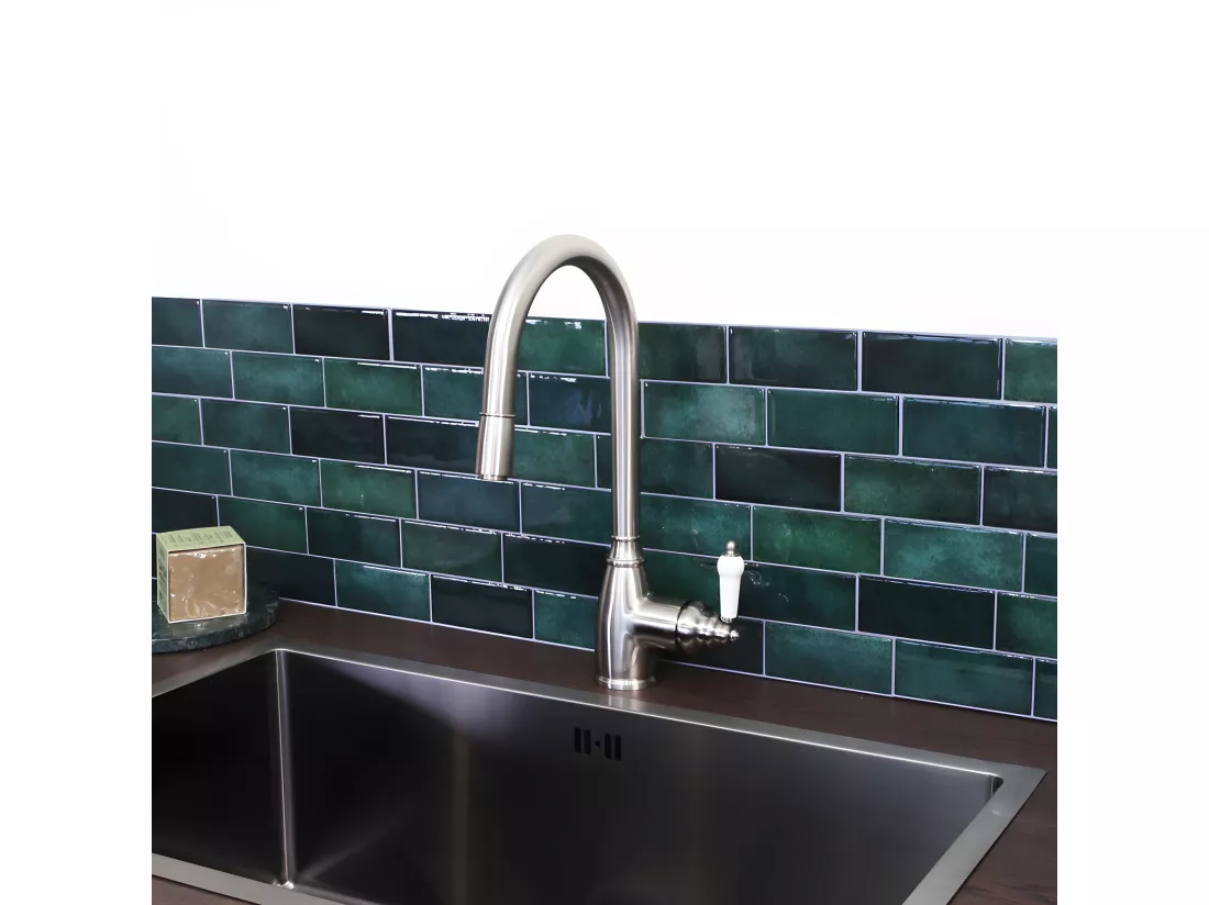 Ascott mitigeur évier à douchette extractible façon inox - Essebagno