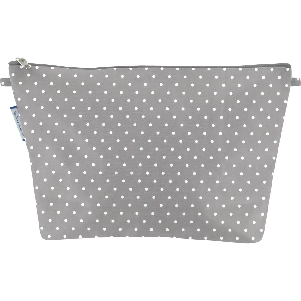 Trousse De Toilette Pois Gris Clair