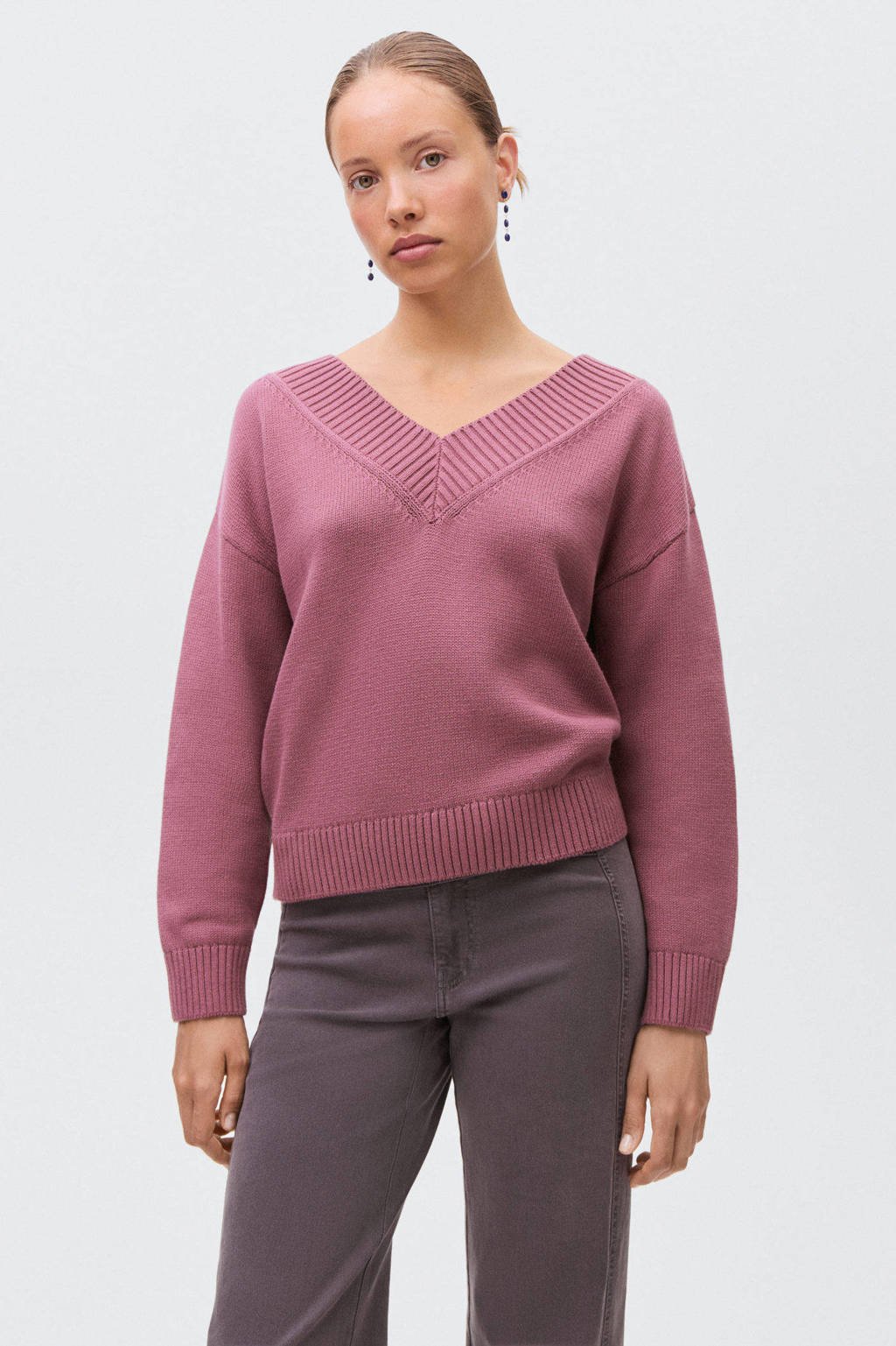 MANGO TEEN gebreide trui roze