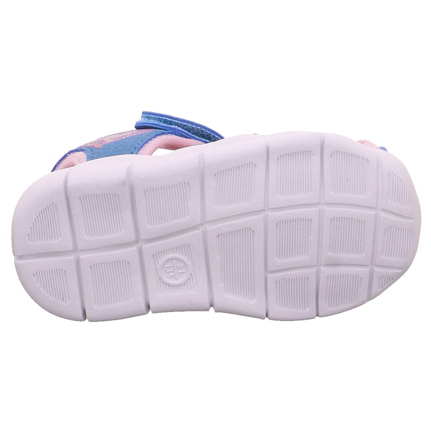 KANGAROOS Baby-Sommer-Bottine Blau Lederimitat  Halboffene Sandale