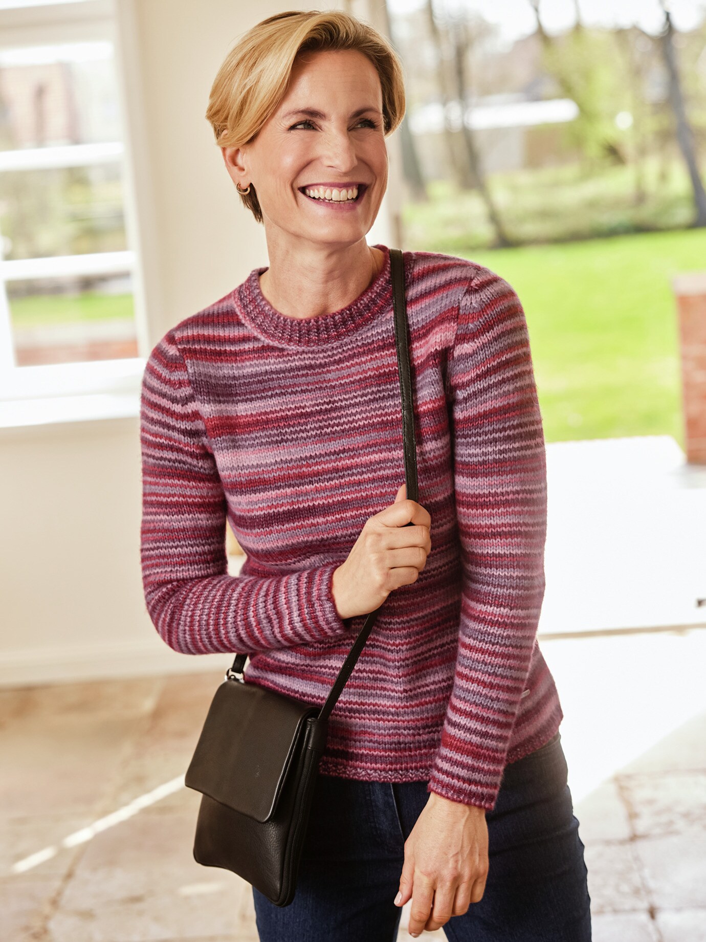 Multicolor Ringel Pullover