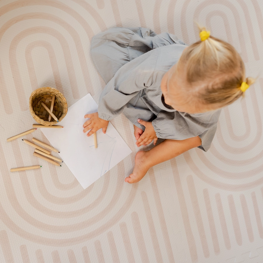 toddlekind Prettier Puzzle Spielmatte Linear Linen 120 x 180 cm