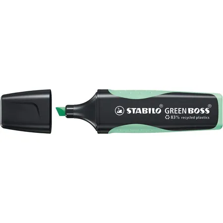 Umweltfreundlicher Textmarker - STABILO GREEN BOSS Pastel - Einzelstift - Hauch von Minzgrün