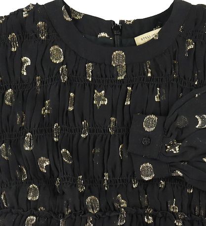 Stella McCartney Kids Kleid - Schwarz/Gold