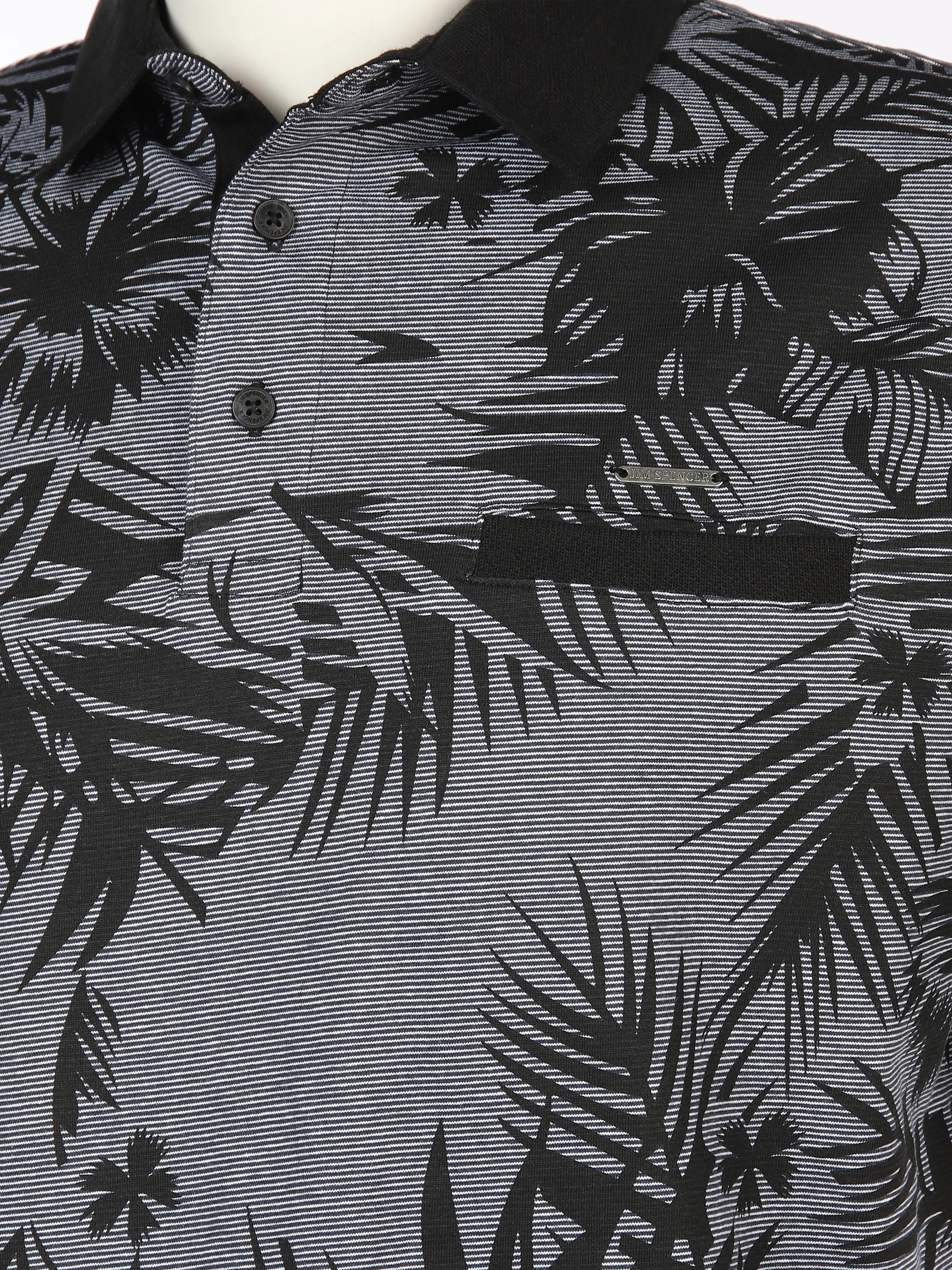 Herren Poloshirt mit Alloverprint