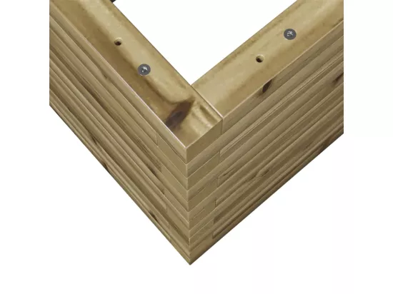 Jardinière bac lit surélevé bois marron 70 x 40 x 46 cm 02_0037781
