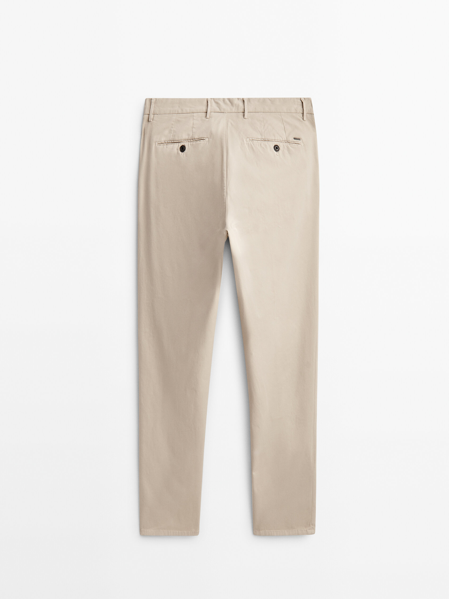 Calça chino slim fit - Bege claro