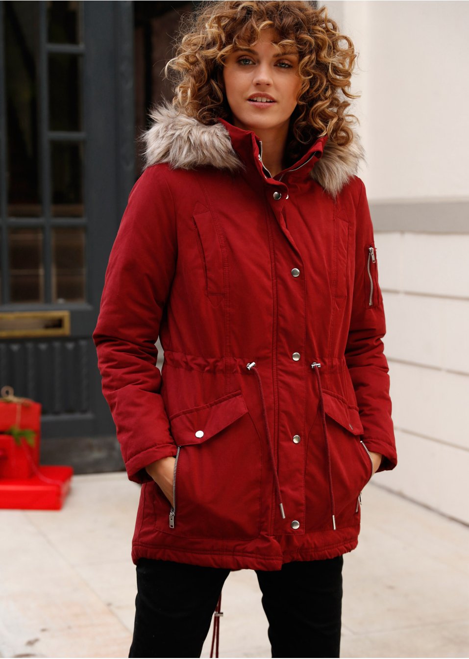Parka chaude, doublée