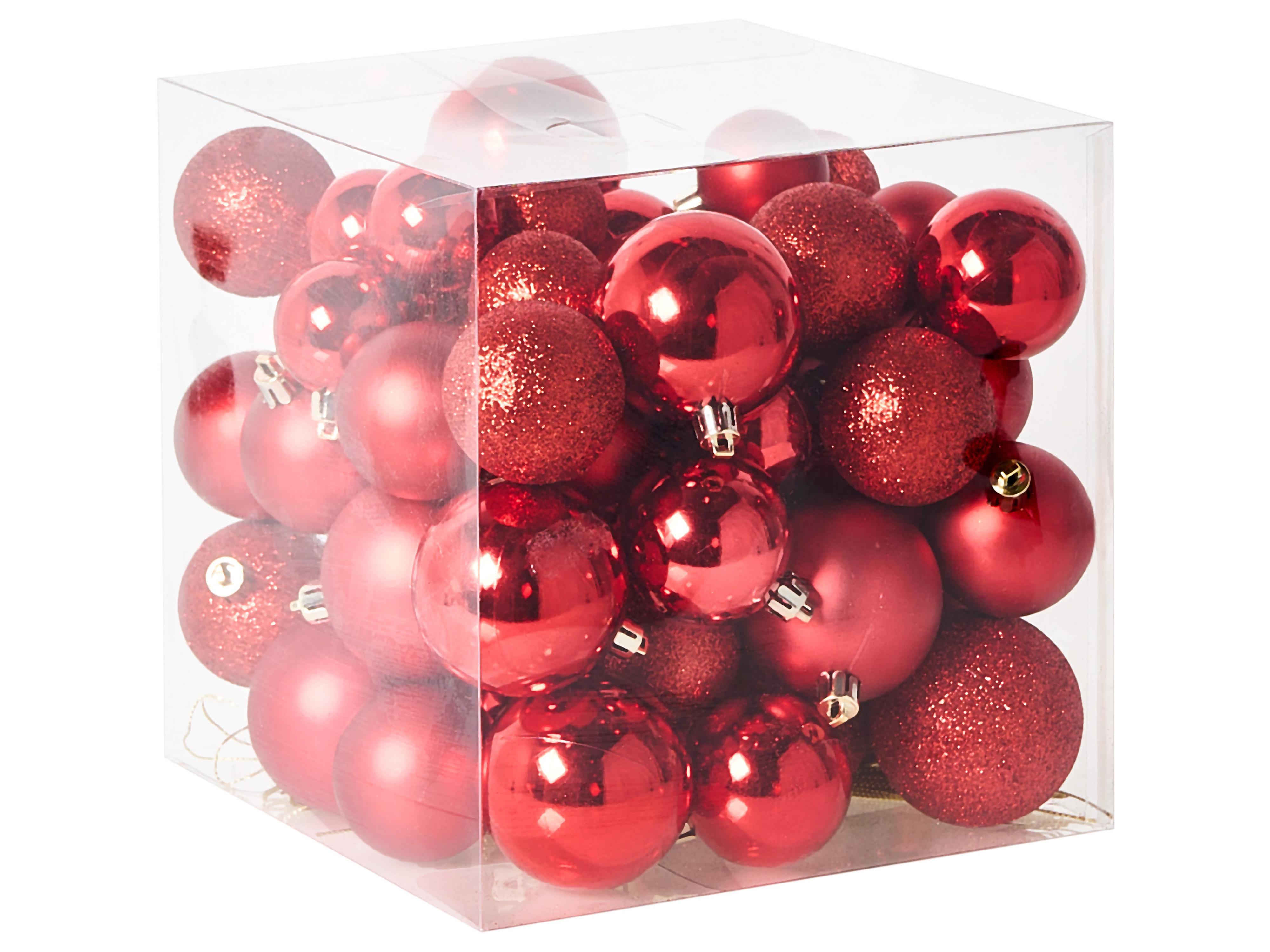Set van 60 kerstballen TYIN Rood
