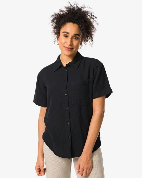 chemisier femme Kai noir