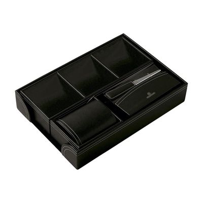 Oberthur - Parure de bureau - 6 pièces - noir