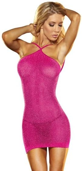 VIP Mini Jurkje - Hot Pink Metallic