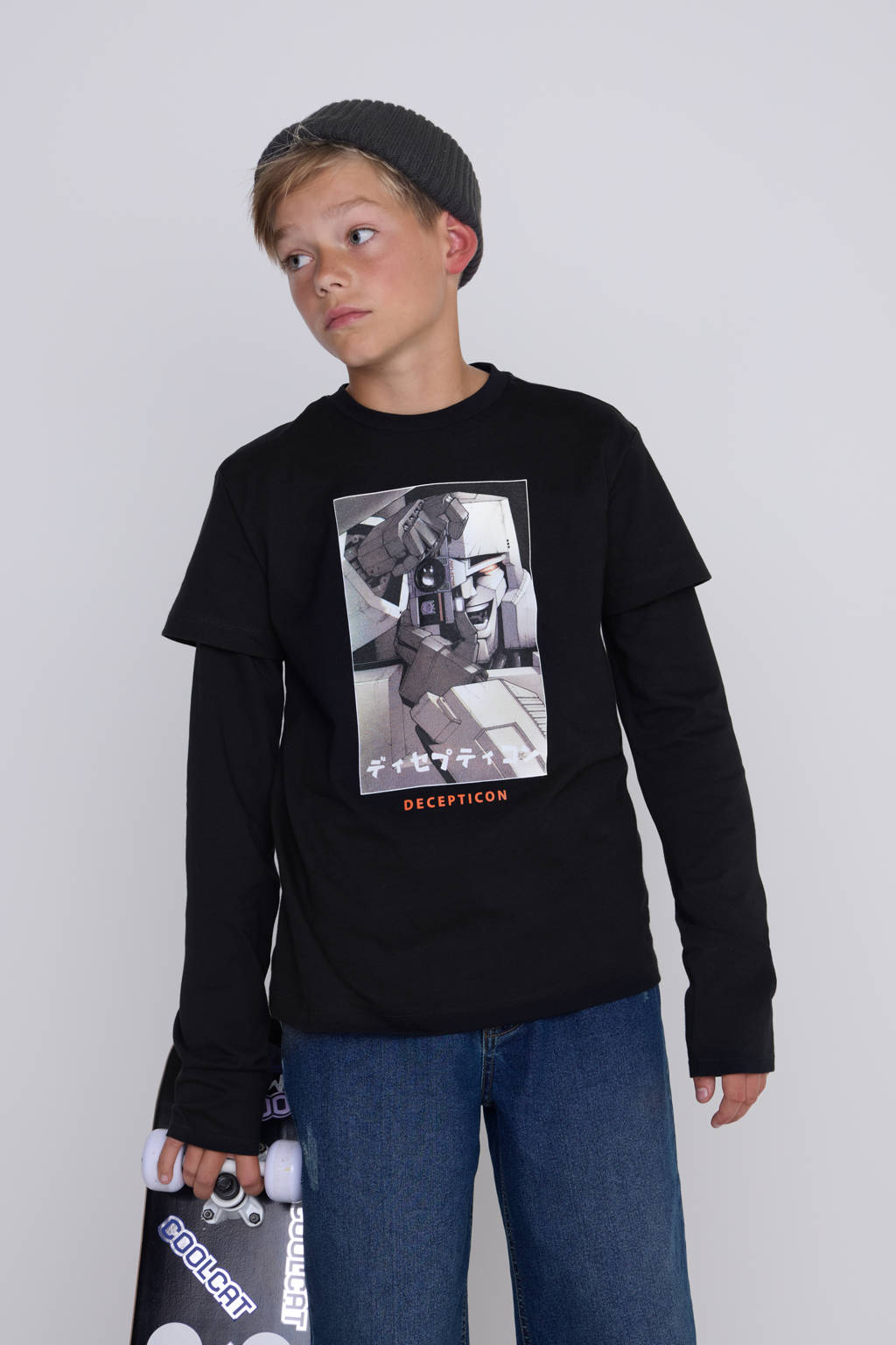 Coolcat t-shirt Transformers license zwart