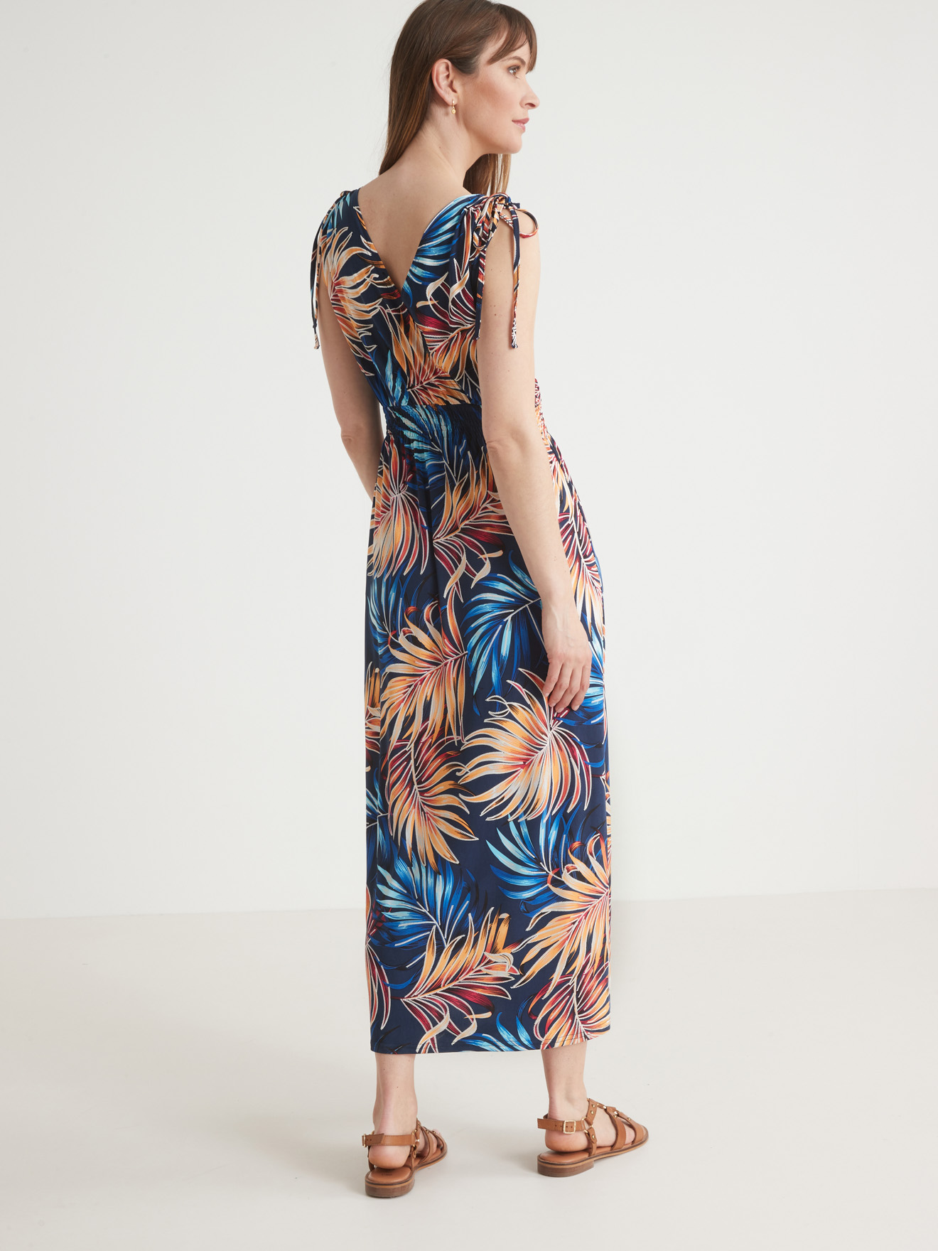 Robe longue bain de soleil en maille
