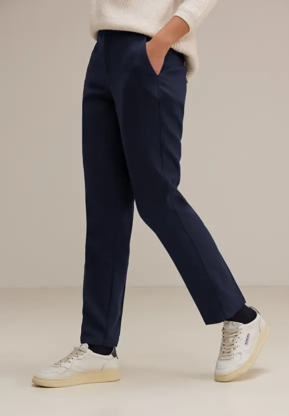 Loose Fit Twillhose - deep blue