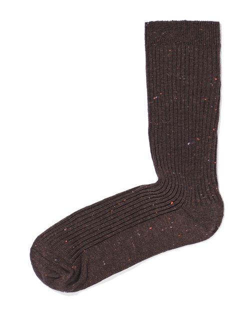 chaussettes femme avec coton marron