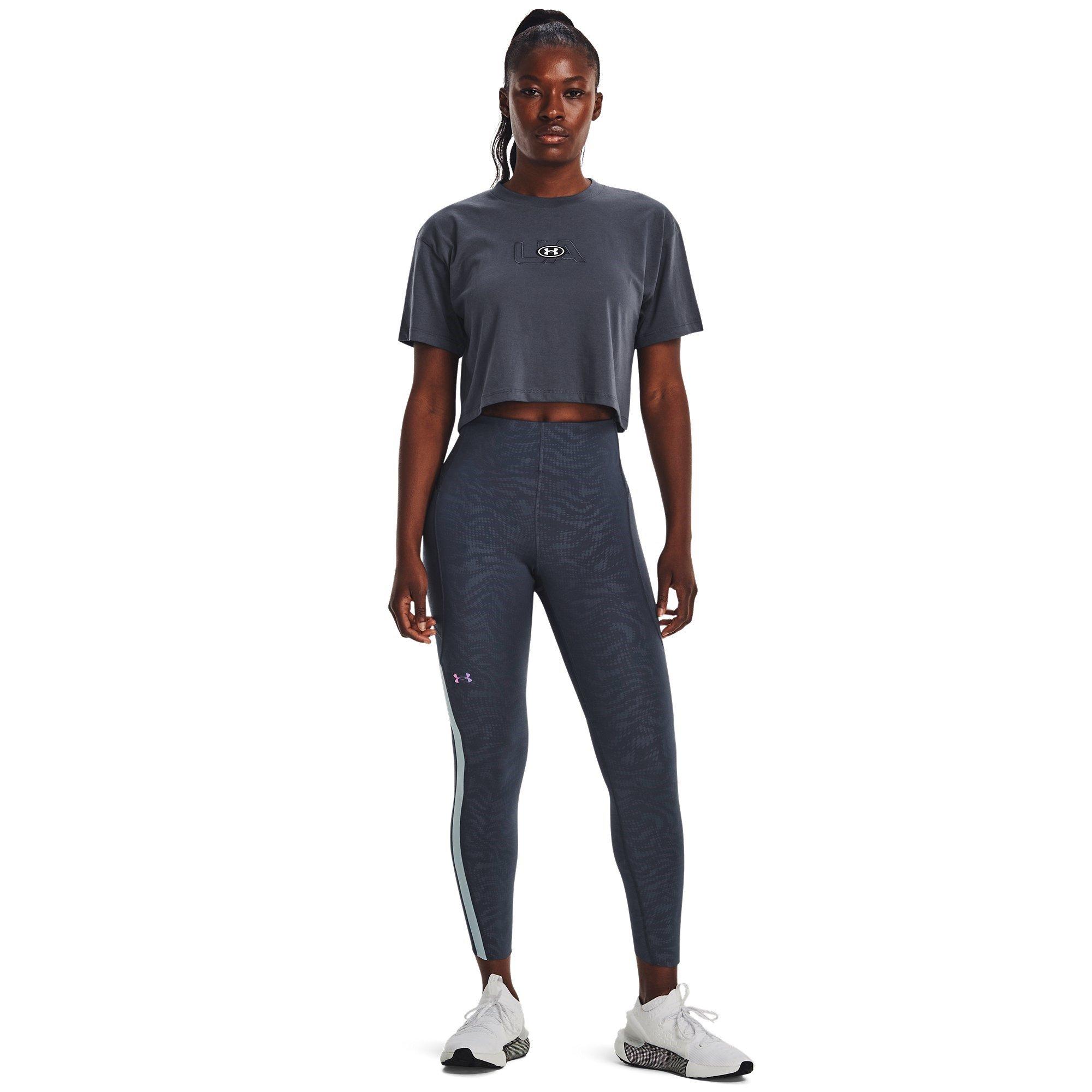 Under Armour Logo Crop Short Seeve T Shirt