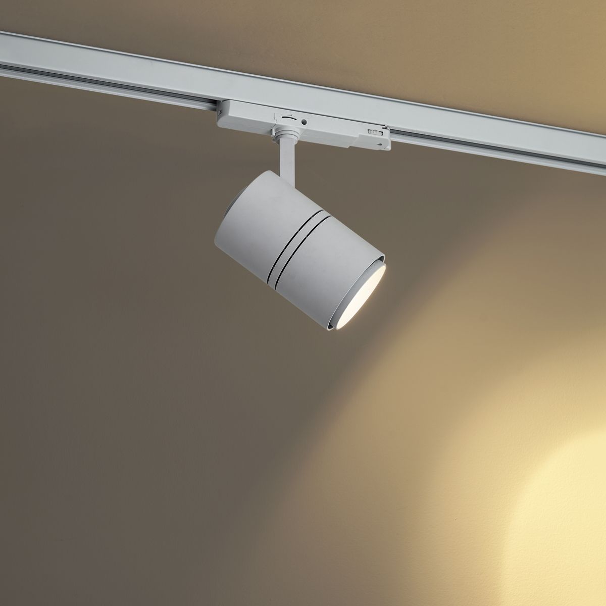 Moderne railspot wit voor 3-fase rail incl. LED - 3-Phase Ruler