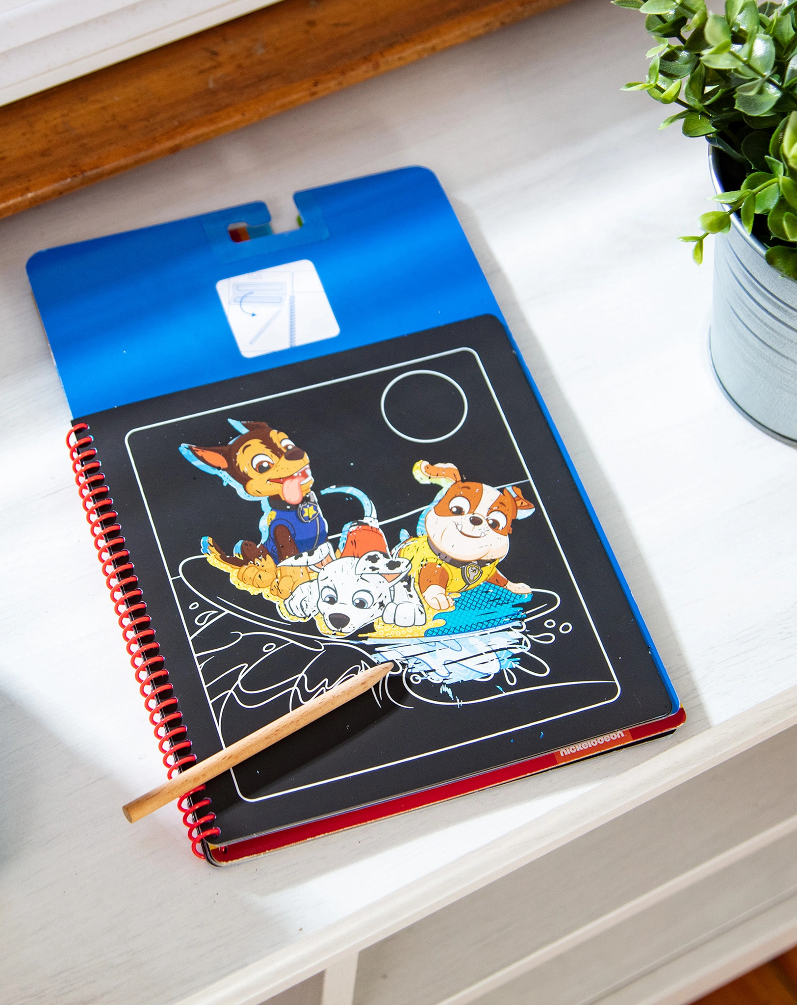 Kratzblock PAW PATROL - CHASE mit Holzstift