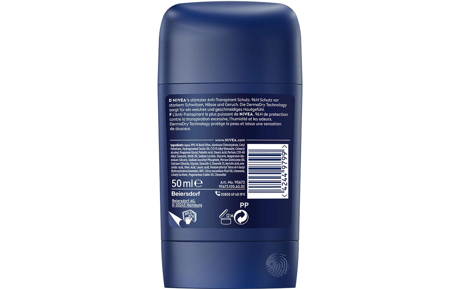 Deo Stick Derma Dry Control Male 50 mlAnti-Transpirant-Stick mit 96h klinisch nachgewiesenem Schutz vor Schweiss und Geruch