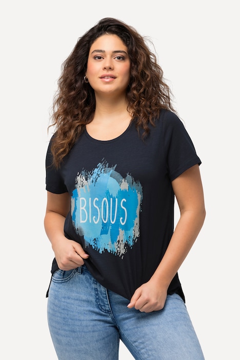 T-Shirt, Bisous , Rundhals, Classic, Halbarm