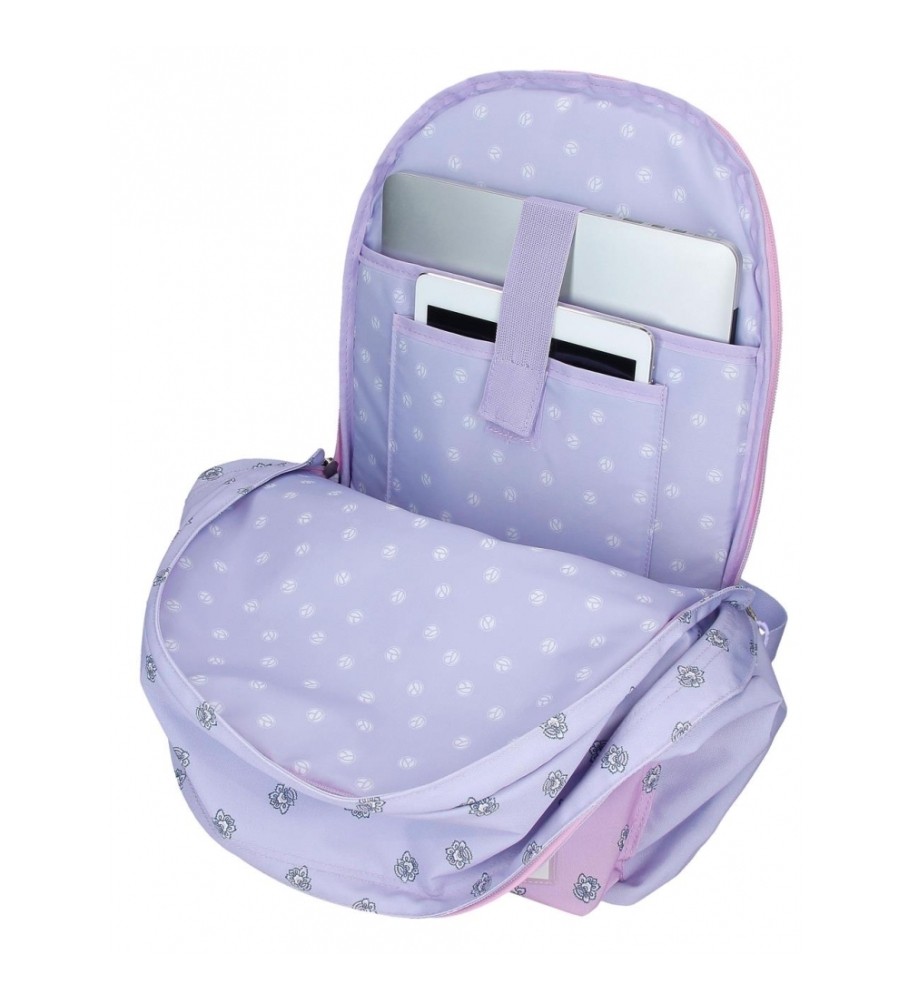 Pepe Jeans Mochila porta ordenador Pepe Jeans Becca dos compartimentos 44 cm con carro