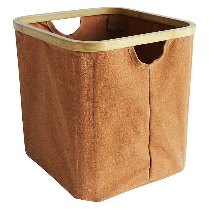 Panier de rangement cadre bambou Hyppolite terracotta