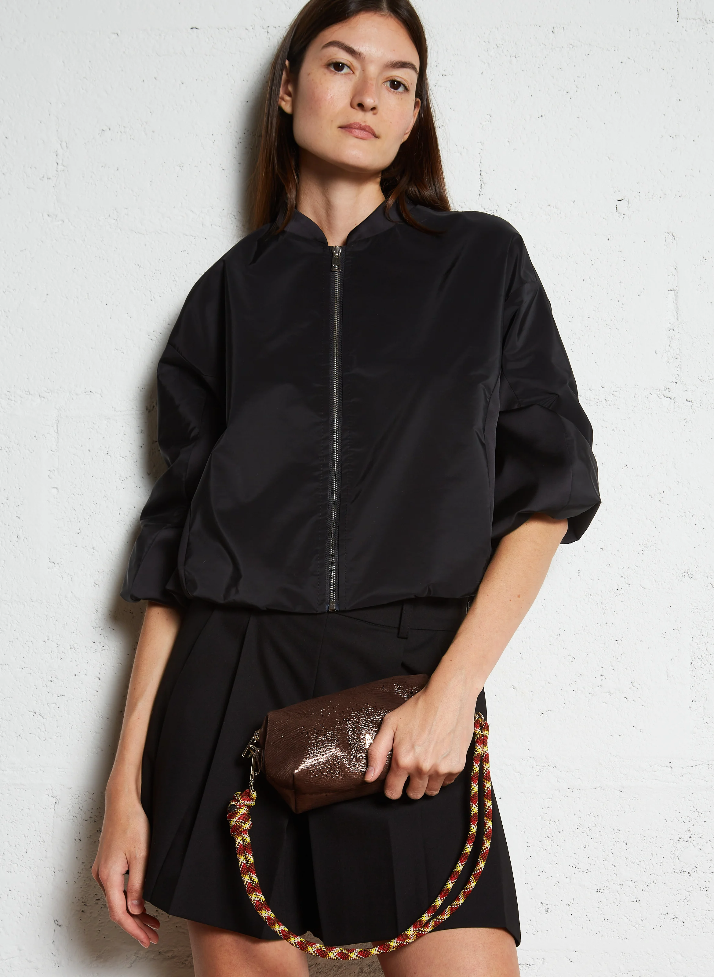 NUAGE - Sac porté épaule en cuir| Marron