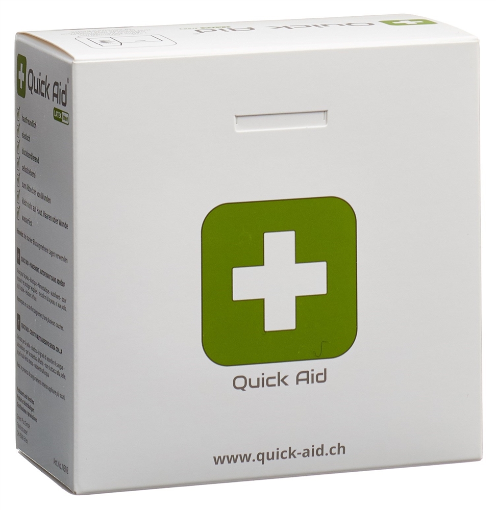 Quick Aid Pflaster<br>1 Stück, Rolle, 6x460cm, Latexfrei hautfarbig