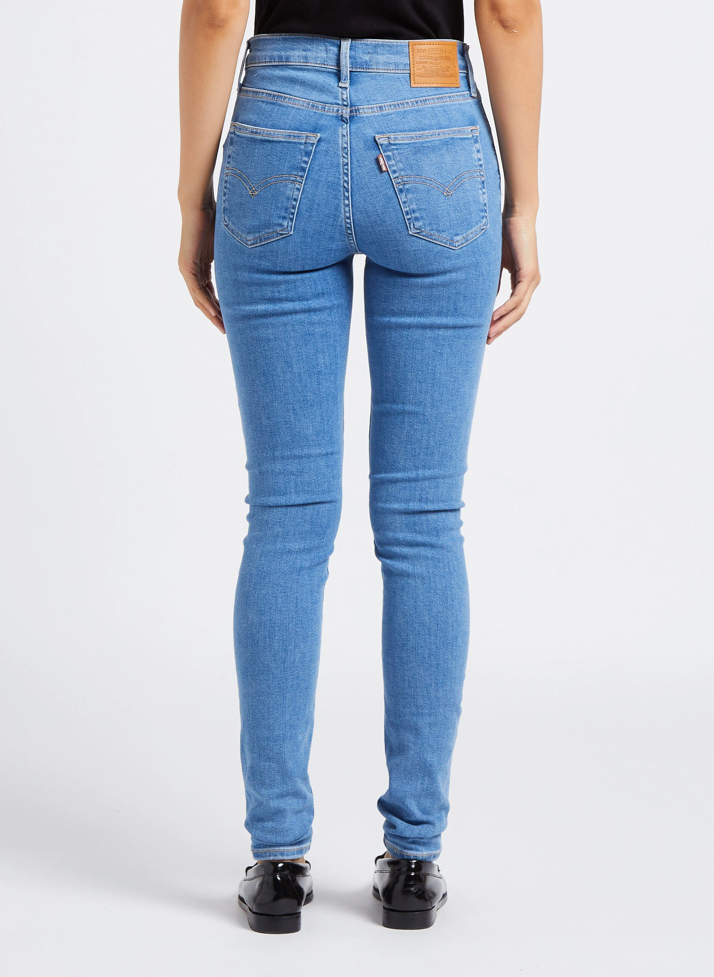 720 HIRISE SUPER SKINNY - Jean skinny taille haute en coton stretch| Jean Délavé