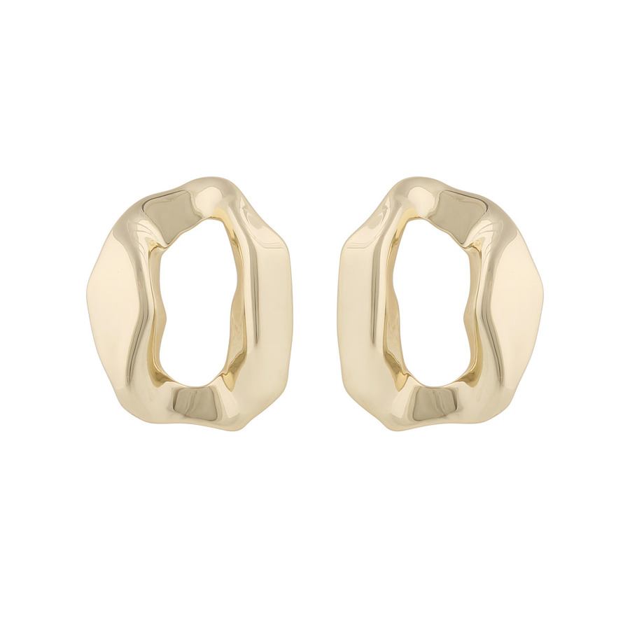 Snö Of Sweden Malibu Big Earring Plain Gold