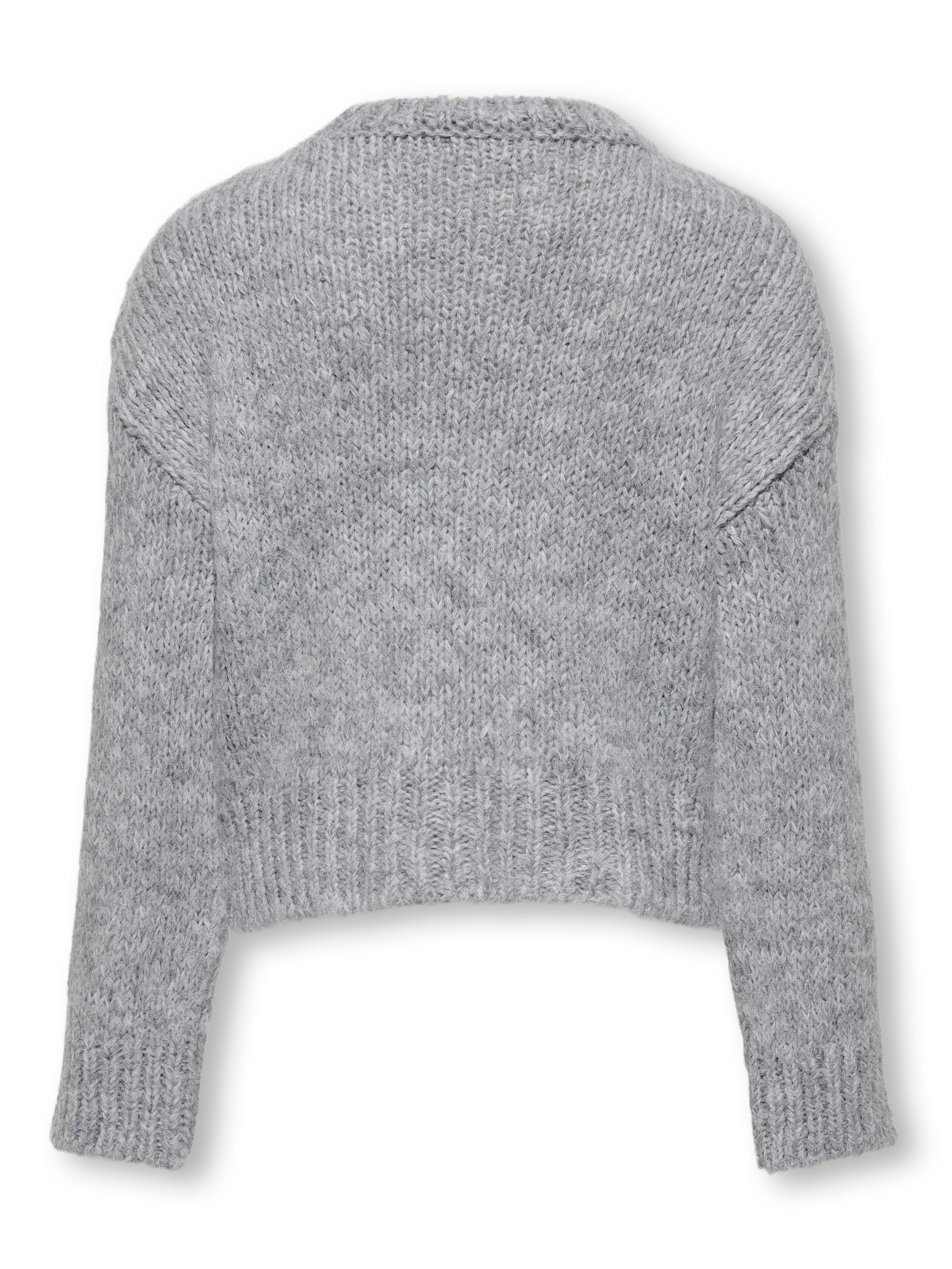 KOGMARIE Strickpullover Light Grey Melange