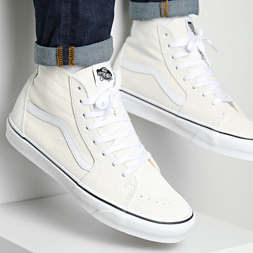 Baskets Sk8 Hi A4U16FS8 Suede Canvas Marshmallow