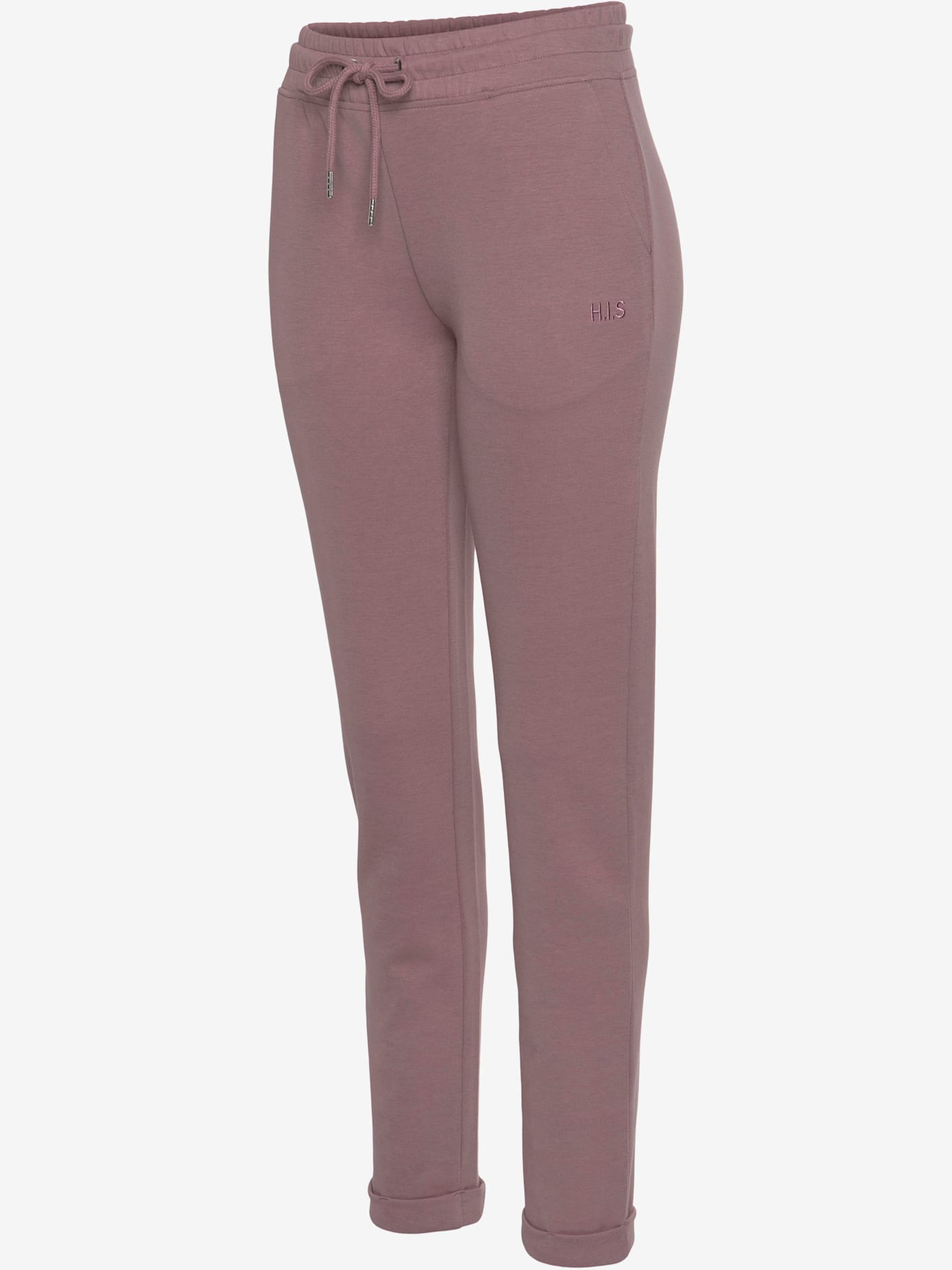 Pantalon basique avec petit logo brodé