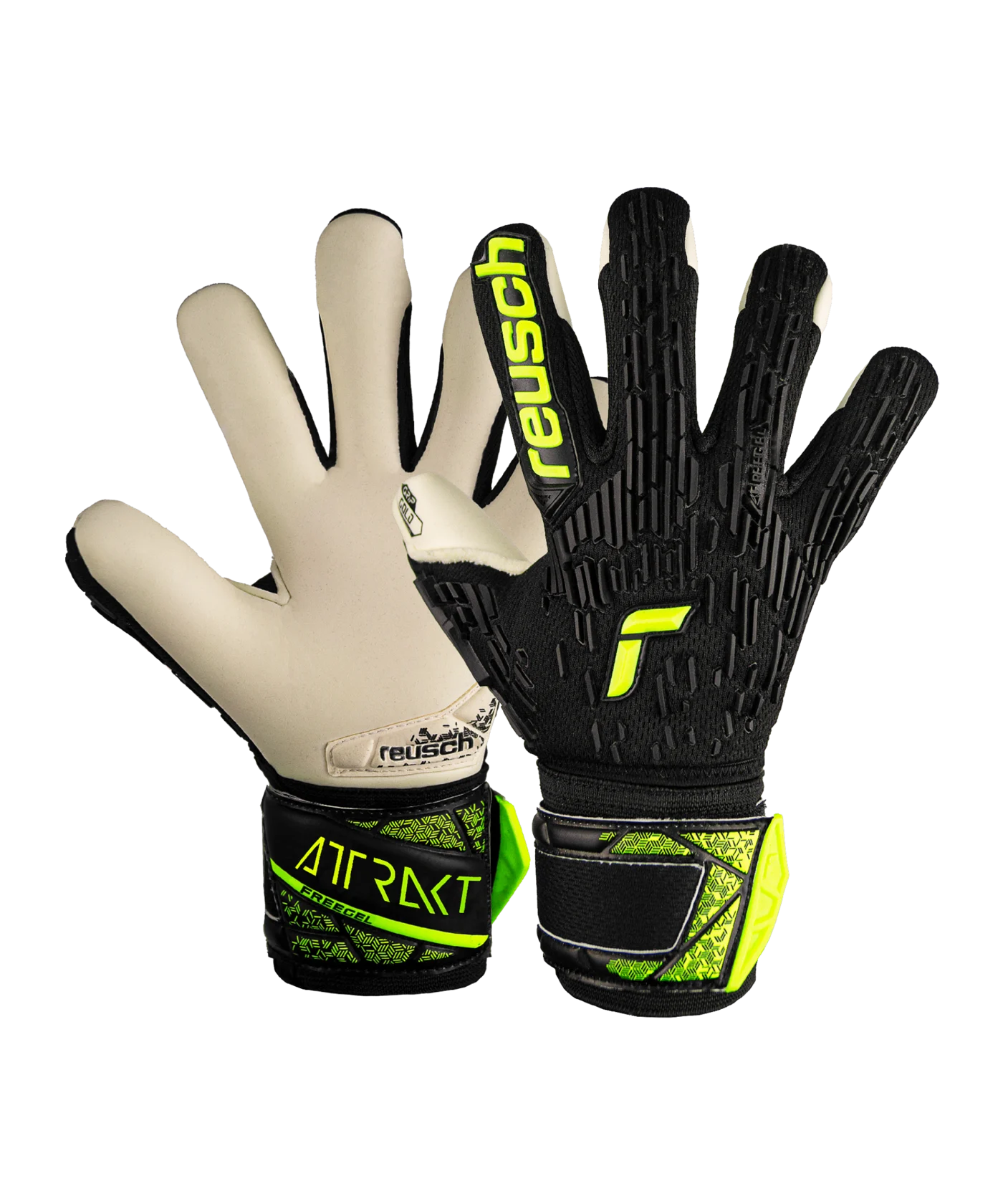 Reusch Attrakt Freegel Gold Finger Support TW-Handschuhe Night Spark 2024 Kids F7752
