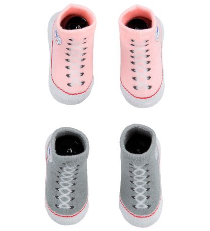 Converse Strømper - 2-pak - Gr?/Rosa