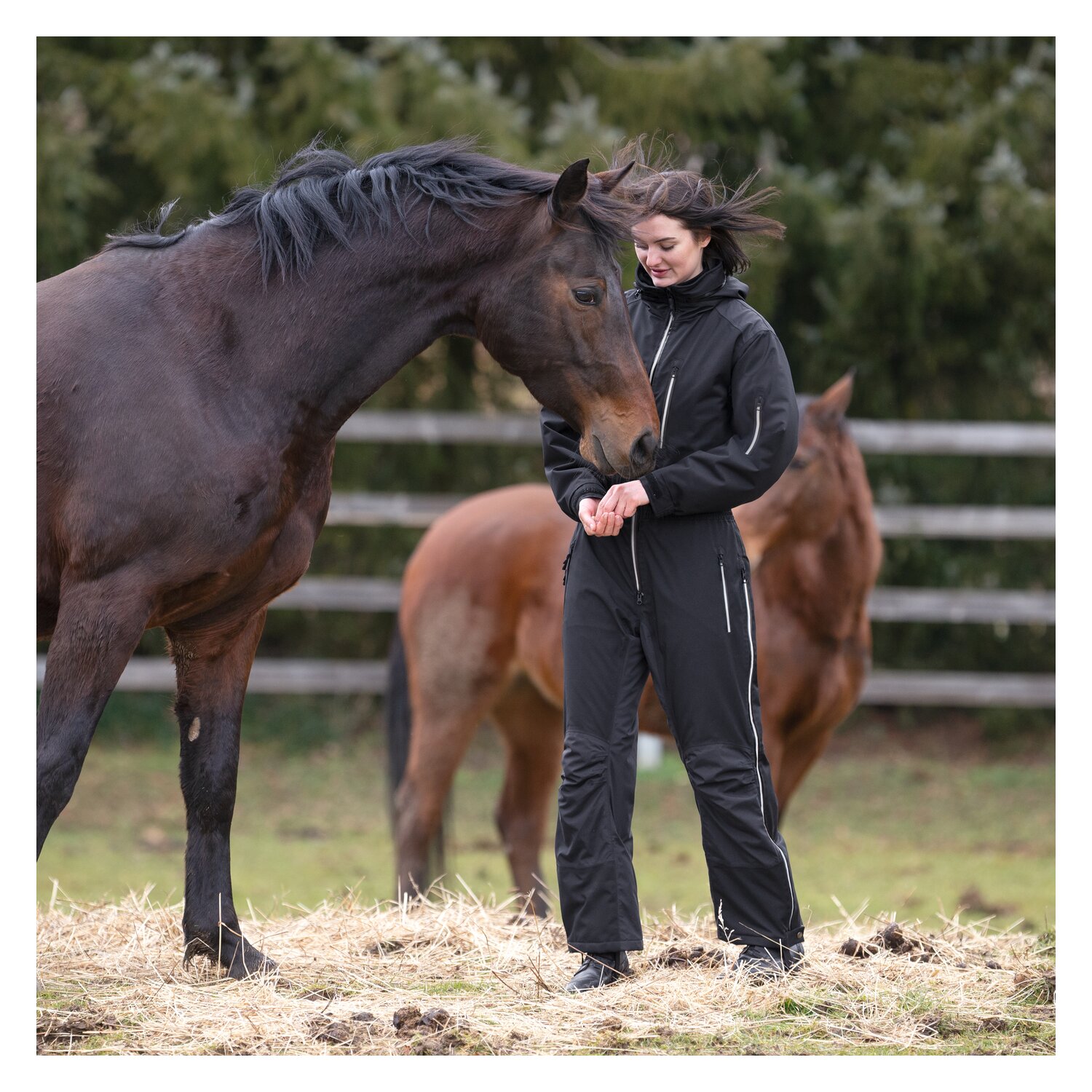 black forest Reitoverall Winter - black