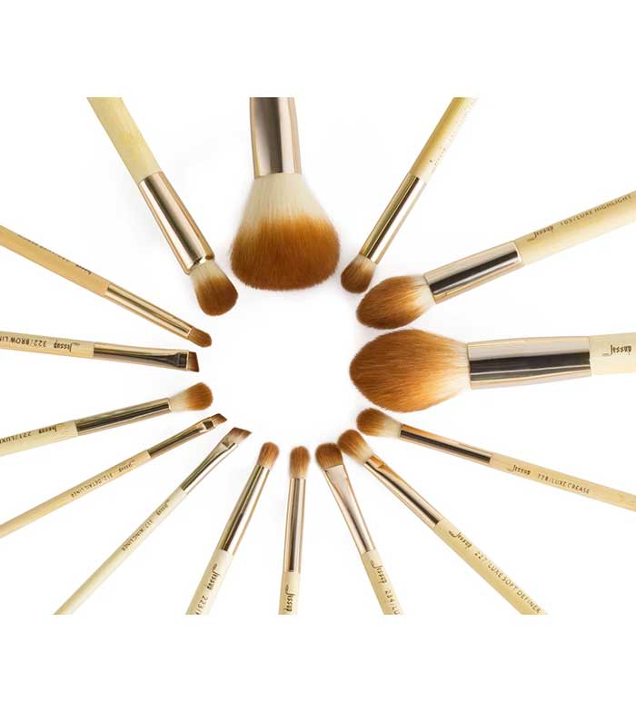 Jessup Beauty - conjunto de pincéis de 15 peças - T142: Bamboo