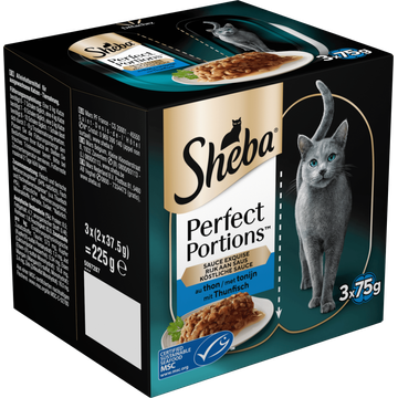 Sheba Perfect Portions met Tonijn 3 x 2 x 37,5 g