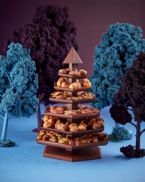Sapin à Monter Multi Fruits Chocolat Noir 75% & Chocolat au Lait 45% | Le Chocolat Alain Ducasse 460g