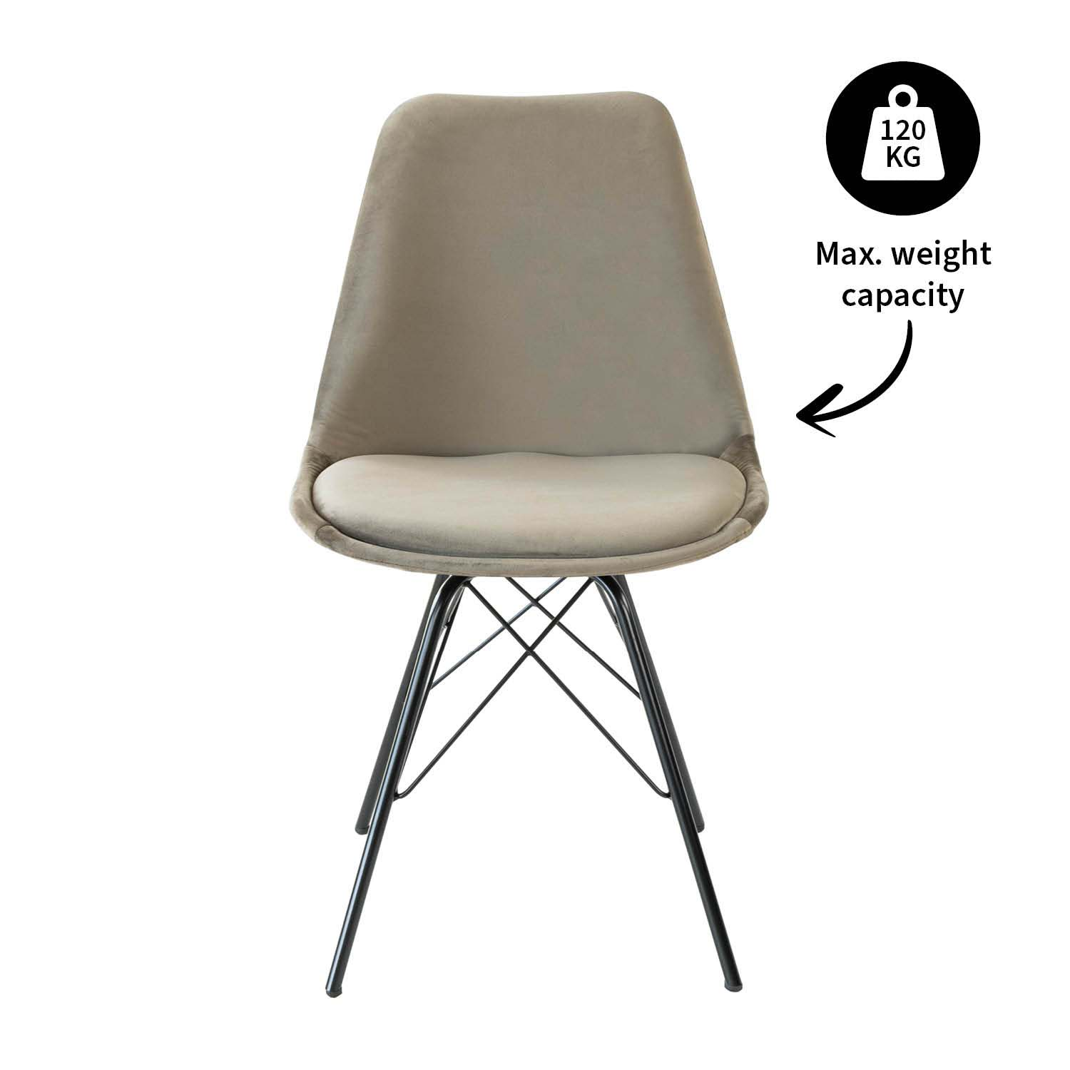 Kick Kuipstoel - Velvet taupe BL