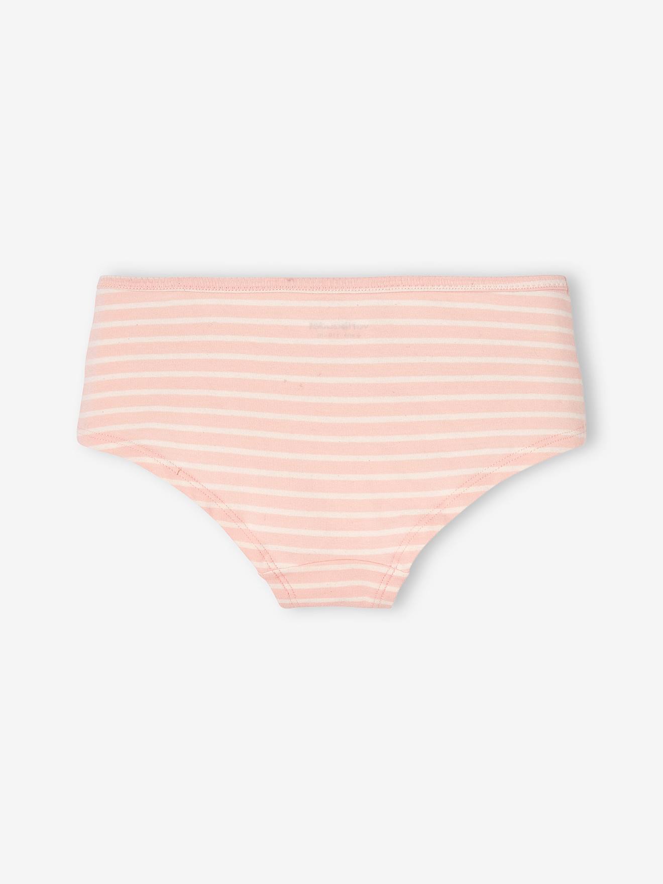 Pacote com 5 shorts rosa claro para meninas